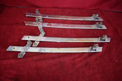 77-78 Datsun 280Z coupe door window glass channel guide set RH + LH OEM used