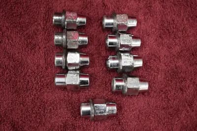 68-71 Datsun 510 240Z Bluebird (9) stamped lugnuts USED