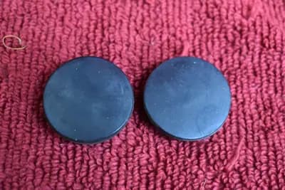 77-78 Datsun 280Z rear bumper tip bolt plug pair OEM used