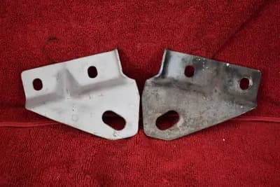 75-78 Datsun 280Z tow hook tie down pair RH + LF front OEM used