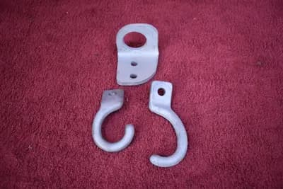 Datsun 240Z front + rear tow hook set of 3 OEM used