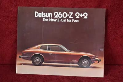 1974 Datsun 260Z 2+2 dealer pamphlet sales brochure USED good condition