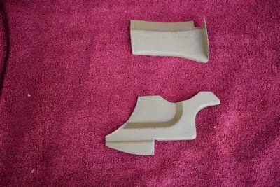 Datsun 240Z RH upper + RH lower radiator support corners NEW KF
