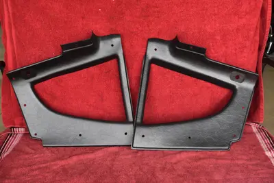 70-73 Datsun 240Z RH + LH quarter window interior trim OEM NEW black