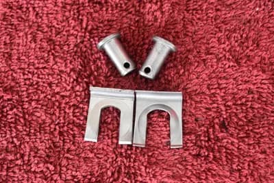 70-78 Datsun 240Z 260Z 280Z e-brake cable retaining clip + pin OEM used