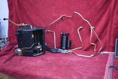 77-78 Datsun 280Z A/C evaporator w/expansion valve + engine side lines OEM used