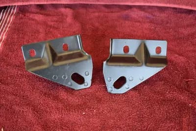 75-78 Datsun 280Z tow hook tie down pair RH + LF front OEM used POWDER COATED
