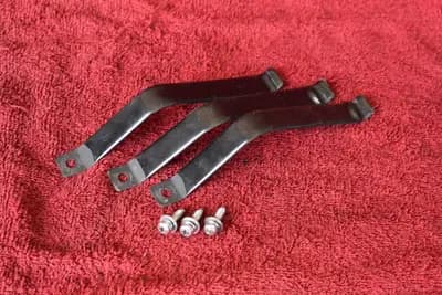 74-78 Datsun 260Z 280Z aux. auxiliary gauge mount strap set w/screws OEM used