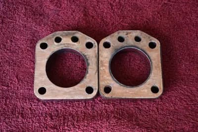 71.5-72 Datsun 240Z carb carburetor insulator spacer block pair OEM used