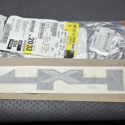 Genuine GM Pickup Side 4x4 Decal in Silver and Charcoal 23490447