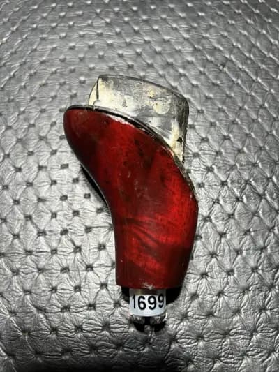 Mercedes-Benz V12 Red WOOD Shifter Shift Knob No Leather W140 R129