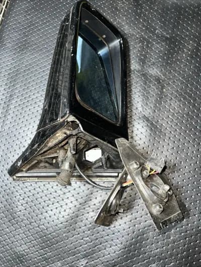 90-95 MERCEDES R129 SL500 LEFT DRIVER SIDE EXTERIOR MIRROR BLACK OEM