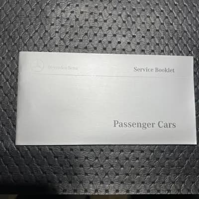 1998 Mercedes Benz Passenger Cars Service Booklet Oem