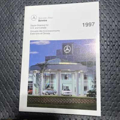 1997 Mercedes Benz Dealer Directory For U.s. And Canada, Owners Manual Oem