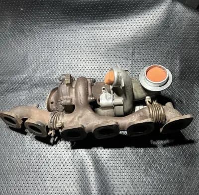 03-17 Mercedes A2750902180 M275 Turbocharger Turbo Manifold Left Side OEM