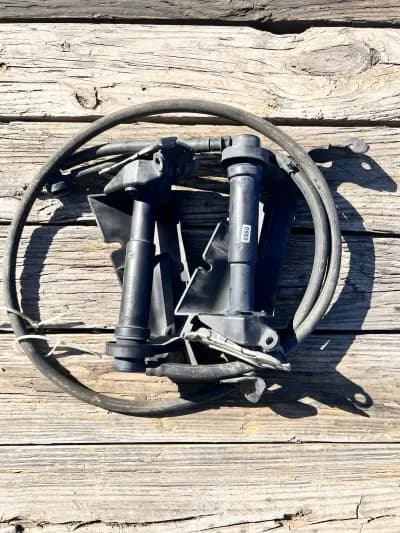 03-06 Porsche Cayenne 955 Left & Right Headlight Lamp Washer Spray Nozzle OEM
