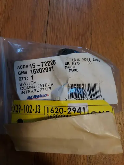 Genuine GM Blower Motor Switch 16202941 NEW OEM