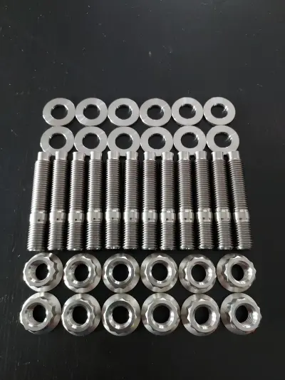 2JZGTE 1JZGTE Titanium Exhaust Manifold Stud Kit 12qty GTE, GE, N/A-T Turbo