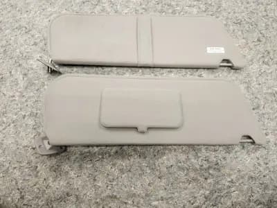 1987-1996 Bronco F150 F250 Sun Visors Pair Passenger Grey Cloth OEM
