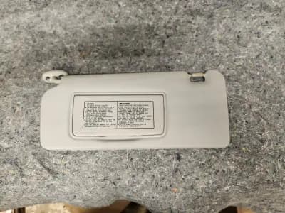 2007 - 2008 Honda Fit Sun Visor Driver Left Side LH Gray Vinyl Shade OEM