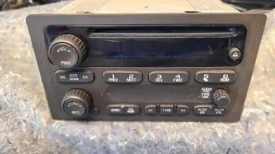 Audio Equipment Radio Am-fm-stereo-single CD Opt UB0 Fits 2005 blazer A2