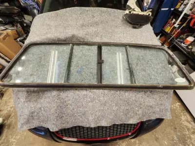 FORD F150 F250 F350 PICKUP TRUCK 1980-1996 REAR BACK GLASS WINDOW WITH SEAL OEM
